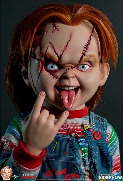 the chucky doll is making a funny face Chucky Halloween Chudel, Chucky Eyes, Chucky Background, Chucky Happy Birthday, dark slate gray