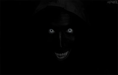 an evil looking person wearing a hood in the dark Scary Halloween Background For Mac Scary Laptop, Scary For Laptop, Scary Smile Gif, black
