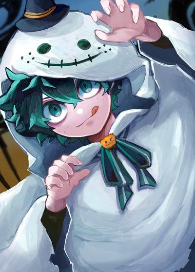 Ghost Deku, Zombie Deku, Journal Themes, My Hero Academia Halloween Wallpaper, Deku Halloween, Midoriya Halloween Costume, Mha Halloween Deku, Boku No Hero Academia, Izuku Midoriya Halloween Costume, My Hero Academia Izuku Midoriya Izuku Midoriya Halloween Ghost Deku, Zombie Deku, Journal Themes, dark gray