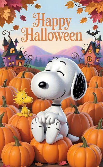 a cartoon dog sitting on top of a pile of pumpkins Peanuts Halloween With Pumpkins Happy Halloween Peanuts Images, Happy Halloween Images Snoopy, Happy Halloween Snoopy Peanuts Gang, peru