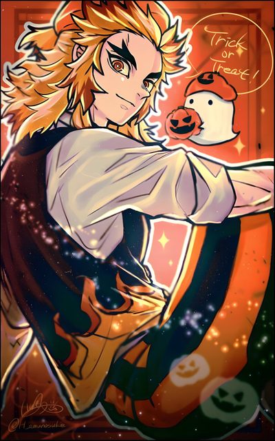 an anime character with long blonde hair holding a stuffed animal Rengoku Halloween Rengoku Bunny Suit, Halloween Rengoku, Hashira Halloween, Rengoku Halloween Pfp, sienna