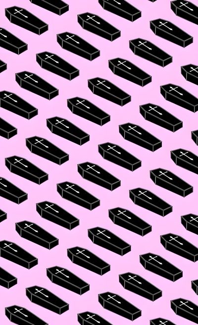 black and white boxes on a pink background with the words pattermoton above them Cute Halloween Coffin Coffin, Aesthetic Coffin, Cute Coffin Phone, Gothic Coffin, lavender