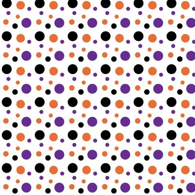 an orange and purple polka dot pattern on a white background, with black dots in the center Halloween Polka Dot Halloween Texture, Canvas Background Ideas, Halloween Pattern, white