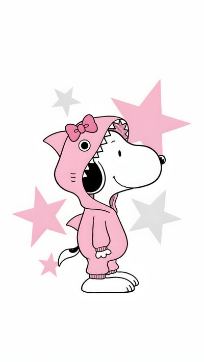 a cartoon dog wearing a pink outfit with stars around it Pink Snoopy Halloween Charlie Brown, Snoopy Girl, Brown, Pink Aesthetic, Iphone, Snoopy, ghost white