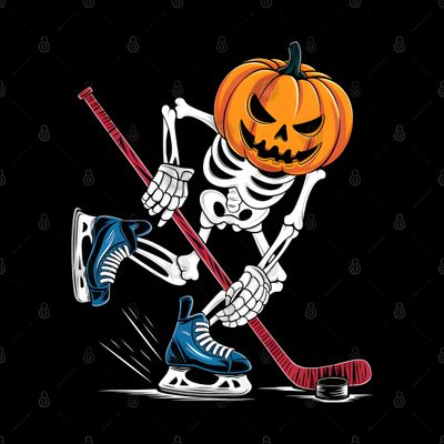 a skeleton playing ice hockey with a pumpkin Hockey Halloween Hockey Halloween Coloring Pages, Hockey Pumpkin Painting, Hockey Halloween, black