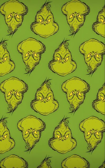 an image of grin face on green background Grinch Halloween Christmas Grinch, Christmas Party Decoration Inspiration, Green Holiday Grinch Design, olive drab