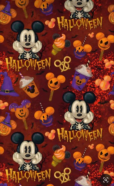 mickey mouse halloween wallpaper with pumpkins and jack - o'- lanternes Mickey Mouse Halloween 4k Mickey Pumpkin Background, Disney Halloween Background, Mickey Mouse Halloween Phone, maroon