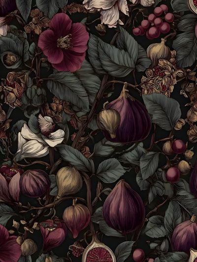 Dark Floral Ipad Wallpaper, Moody Fig, Fig Wallpaper, Figs Wallpaper, Iphone Lockscreen Wallpaper, Folk Art Flowers, Зеленые Обои, Botanical Wallpaper, Pretty Pictures Halloween Botanical Dark Floral Ipad, Moody Fig, Fig, Figs, Iphone Lockscreen, Folk Art Flowers, black