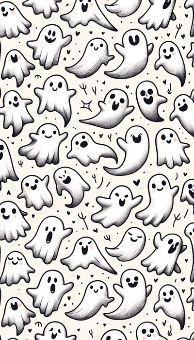 black and white halloween ghost pattern Halloween Spooky Ghost Pattern Witchy, Halloween Iphone, Holiday, Phone Art, Cute Simple, Simple, seashell