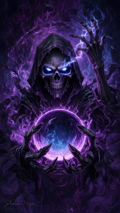 Pictures Of Cool Skulls, Purple Grim Reaper Wallpaper, Purple Skull, Purple Demon Wallpaper, Darksiders Horsemen, Angel Warrior Tattoo, Apple Watch Custom Faces, Evil Skull Tattoo, Crow Movie Halloween Skull Purple Custom Pictures Of Cool Skulls, Purple Grim Reaper, Purple Skull, midnight blue
