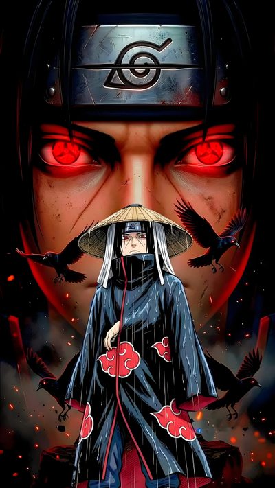 an anime character with red eyes and black hair, standing in front of a dark background Itachi Uchiha Halloween Uchiha Sharingan, Sharingan, Naruto Uzumaki Art, Harley Quinn Art, Lit, Naruto, black