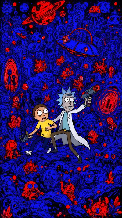 Rick And Morty Wallpaper, Rick And Morty, Free Prints, Cover Art, Iphone Rick And Morty Halloween Rick And Morty, Free Prints, Cover Art, Iphone, midnight blue