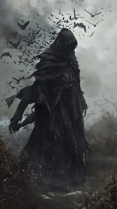 a man in a black cloak with bats flying around him Halloween For Men Fantasy Artwork, Photo Art Gallery, Image Swag, Cool Art, Draw On Photos, dark slate gray