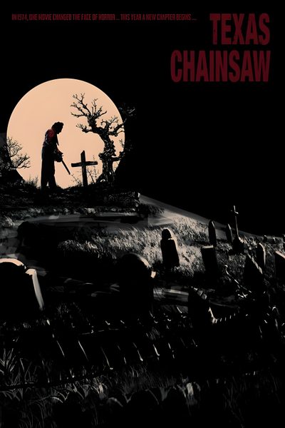 the texas chainsaw movie poster with a man holding a knife in front of a full moon Texas Chainsaw Man Movie Halloween Texas Chainsaw 2003 Poster, Texas Chainsaw 3d Movie Poster, Texas Chainsaw Aesthetic, black