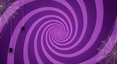 purple and black spider webs on a purple background Halloween Swirls Party Halloween Backgrounds, Web Patterns, Stock Photos Purple Background Halloween Theme,