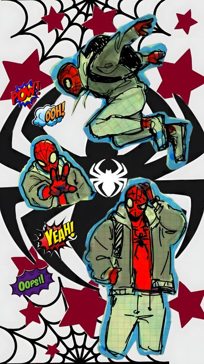 an image of a spider man with many stickers on it Halloween Spider Man Spida, Halloween Spiderman, Spiderman Bapes, Spiderman Sambas, Spider Man Bape, gray