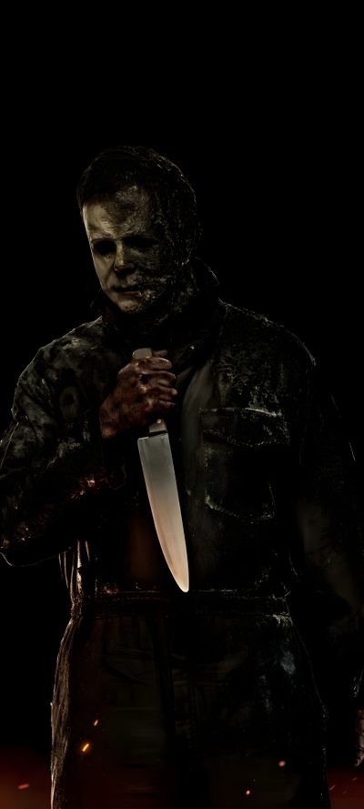 a man dressed in black holding a knife Halloween Kills 4k Michael Myers Friday The 13th, Horror Michael Myers, Michael Myers Pfp 4k, black