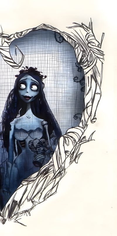 a drawing of a woman in a heart frame Halloween Matching Matching Couple Halloween, Halloween Themed, Matching Halloween Backgrounds, gainsboro