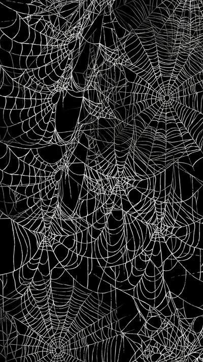 an abstract black and white background with spider webs Spider Web Halloween Spider Background Aesthetic, Iphone Black Spider Web, Spider Web Background Iphone,