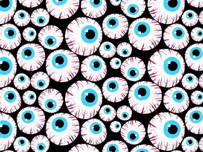 blue and pink eyeballs on black background Eyeball Halloween Spooky Eyeball, Purple Skull And Eye Pattern, Creepy Eyeball, Eyeball Background, light gray