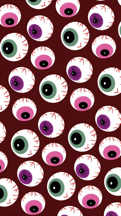 an image of many different colored eyeballs on a red background with pink and green colors Eyeball Halloween Eyes Background, Autumn Eye Pattern, Background Background Scary Eyes, maroon
