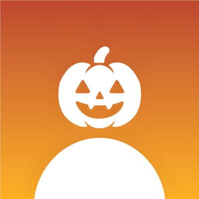 an orange and yellow background with a jack - o'- lantern in the center Halloween Profile Pfp Halloween, Pumpkin Pfp, Halloween Profile Pics, Mystic Illustration, Pearl Grey, peru