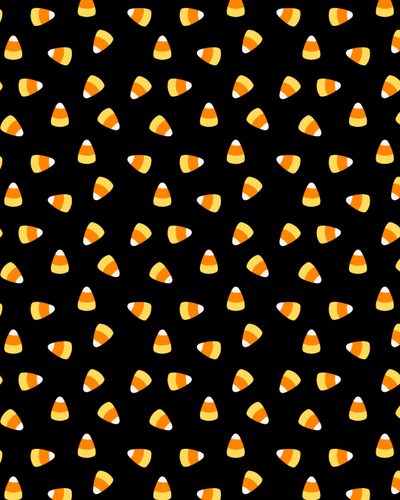 an orange and white candy corn pattern on a black background for wallpaper or fabric Candy Corn Halloween Fall Doodle Black Halloween, Hd, Phone,