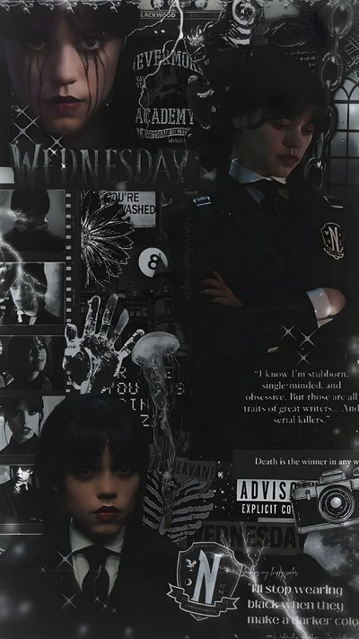 the poster for harry potter and his friends Wednesday Halloween Addams Family, Wednesday Addams Aesthetic, Wednesday Addams Iphone, black