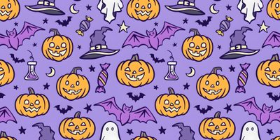 halloween pumpkins and bats on a purple background Purple Halloween Ipad Laptop Halloween, Purple Halloween Computer, Halloween Backgrounds Laptop,
