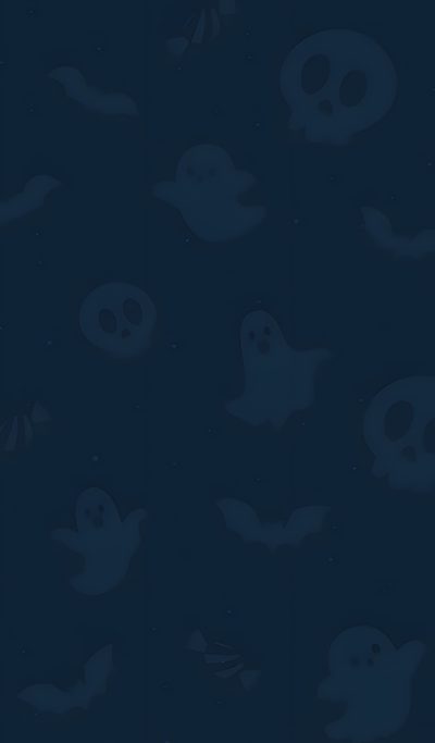 a dark blue background with skulls and bats Navy Blue Halloween October Holidays, Blue Halloween Aesthetic, Blue Spooky, Halloween Blue, dark slate gray