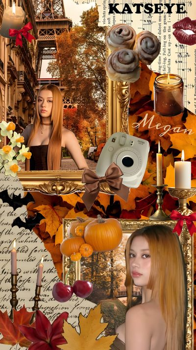 #Megankatseye #Autumn #meganskiendiel Cute Doodles, Internet Girl, Cute Images For Wallpaper, Cute Eyes, Casual Outfits For Teens, Fall Background, Sanrio Wallpaper, Cute Backgrounds, Preppy Inspiration Katseye Halloween Cute Doodles, Internet Girl, Cute Images For, Cute Eyes, Casual Outfits For Teens, sienna