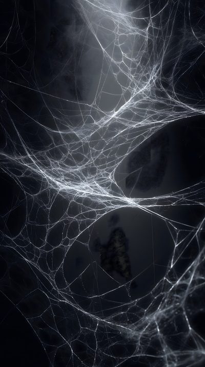 an abstract black and white photo with lines in the middle, on a dark background Spider Web Halloween Spider Effect, Black Abstract 4k, Dark Fantasy Texture, Mesh Texture Png,