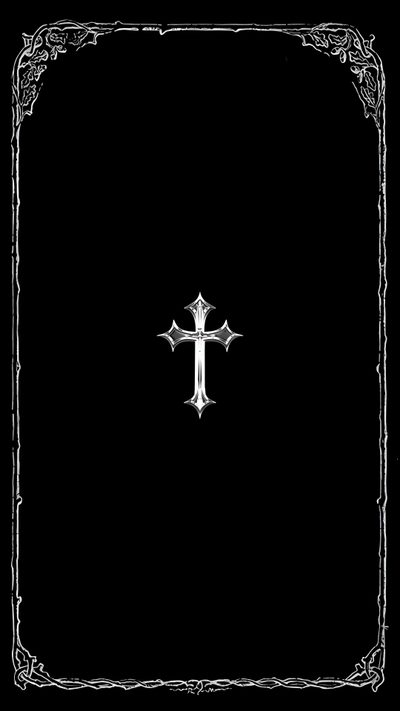 a black and white photo with a cross in the middle on it's side Halloween Cross Cross Background Aesthetic, Cross Design, Cross On Black Background, Heaven Symbols,