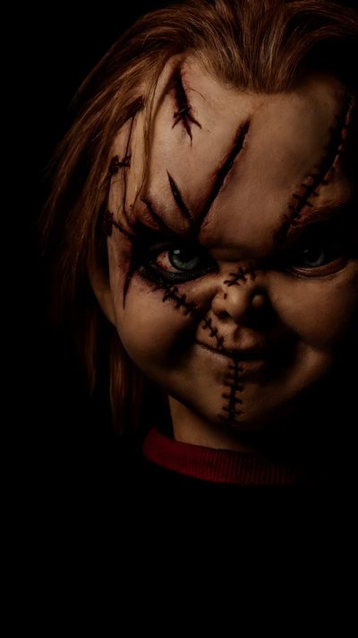 a close up of a child's face with makeup and blood on the eyes Halloween Iphone Chucky Screen, Iphone Iphone Chucky Background, Chicana Style, Halloween Lock Screen, black