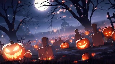 an animated halloween scene with carved pumpkins Halloween Laptop Gif Halloween Background Gif, Halloween Laptop Gif, Animated Halloween House Gif, dark slate gray