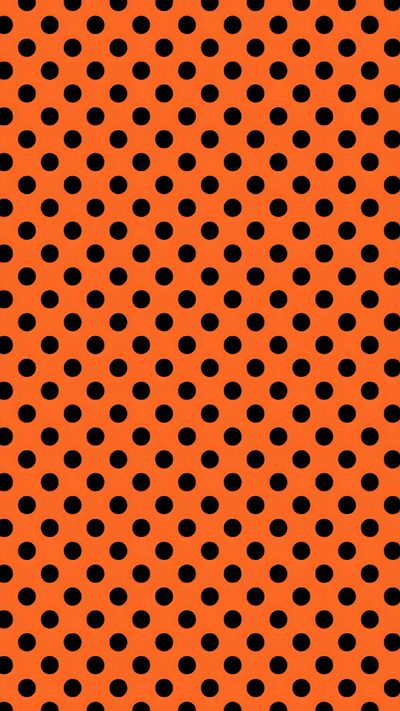 an orange background with black dots Halloween Polka Dot Diy Halloween Decor Ideas, Halloween Polka Dot Background, Orange And Black Pattern Design, chocolate