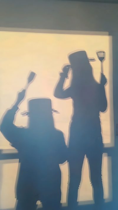 two people are standing in front of a window and one is holding a spatula Halloween Bff Best Friend Goals Aesthetic, Best Friend Pics Aesthetic, 2 Besties Aesthetic, slate gray