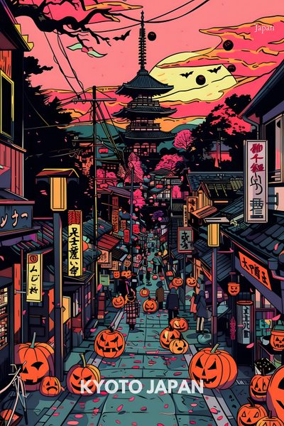 #etsy #wallart #pinklove#posterart #posterwall #etsyseller #etsywallart #etsyfinds #etsyart #tokyo #skytree #japan #japandi #japanart #kyoto #tokyo #halloween #ghost #halloweenart #tokyo #fox #obake #ghost Japanese Halloween Background, Japan Halloween Wallpaper, Japanese Halloween Wallpaper, Halloween Japanese Poster, Japanese Halloween Decor, Kyoto Street Art Wallpaper, Colorful Japanese Street Art, Japanese Street Art, Autumn In Japan Art Print Japan Halloween Japanese Halloween Background, Japan Halloween, Japanese Halloween, dark slate gray