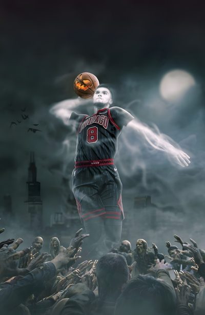 a basketball player is in the middle of a crowd with his head above his head Halloween Nba Chicago Bulls 4k Iphone, Bulls Photos, Chicago Bulls, Chicago Bulls 4k, dark slate gray