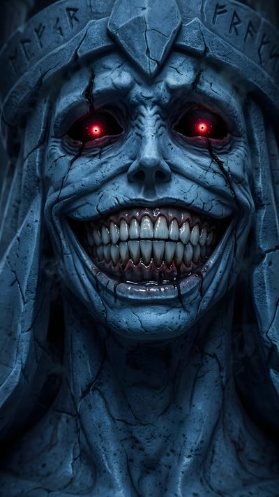 an evil looking man with red eyes and teeth Halloween Face Scary For Phone, Scary Gothic, Monsters, Villain Photo, Ml Profile Ideas, dark slate gray