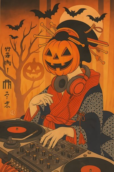 Asian Style Art, Photo Reference, Japanese Demon Pumpkin, Japanese Jack O Lantern, Japanese Artist Pumpkin, Japanese Halloween Decorations Japanese Halloween Asian Style Art, Photo Reference, Japanese Demon Pumpkin, Japanese Jack O Lantern, sienna