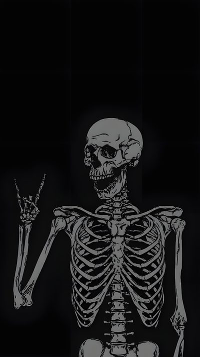 a skeleton is shown in black and white Black And While Halloween Halloween Iphone, Edgy, Emo, Dark Phone, Skeleton Art, Skull,