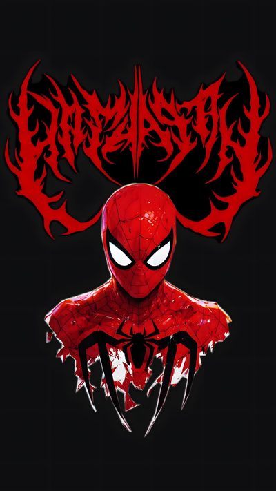 a spider man with red flames on his face Halloween Spider Man Anime Shirt, Halloween Design, Acrylic Nails, Shirt Designs, Tshirt Designs, black