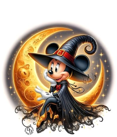mickey mouse in a witches hat on the moon Disney Halloween Apple Watch Mickey Mouse Background, Fond D'écran Mickey Mouse, Happy Halloween Pictures, burlywood