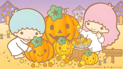 Little Twin Stars Sanrio Jackolantern, Kiki And Lala Halloween, Sanrio Halloween Banner, Twin Stars Halloween, Little Twin Stars Costume, Little Twin Stars Halloween, Sanrio Halloween Pumpkin, Kiki And Lala Costume, Little Twin Stars Christmas Wallpaper Little Twin Stars Halloween Sanrio Jackolantern, Kiki And Lala Halloween, Sanrio Halloween Banner, burlywood