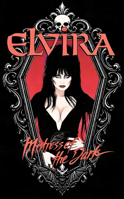 an advertisement for glamra's new album, mother of the dark Elvira Halloween Elvira Mistress Of The Dark, Scary Movies, Gothic Fashion, Art Reference, Feelings, black