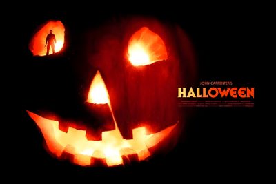 an image of a scary pumpkin with the words halloween on it's face and eyes Halloween 2007 Halloween 2007, Halloween Rob Zombie Film Logo, Halloween Ii, Halloween 2007 Poster, black