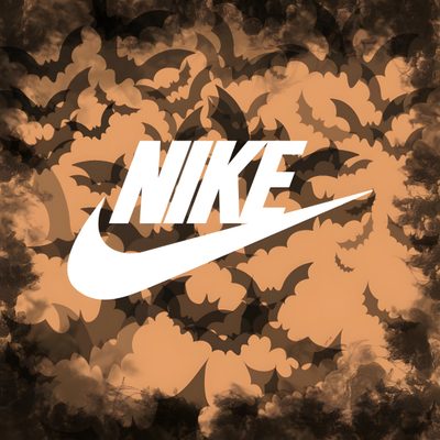 Halloween, Nike Pumpkin Carving Ideas, Nike Ja 1 Halloween, Nike Wallpaper, Nike Halloween Logo Png, Nike Halloween Logo, Fall Nike Wallpaper, Fall Background, Nike Sb Logo On Orange Background Halloween Nike Halloween, Nike Pumpkin Carving Ideas, Nike Ja 1 Halloween, Nike, sienna