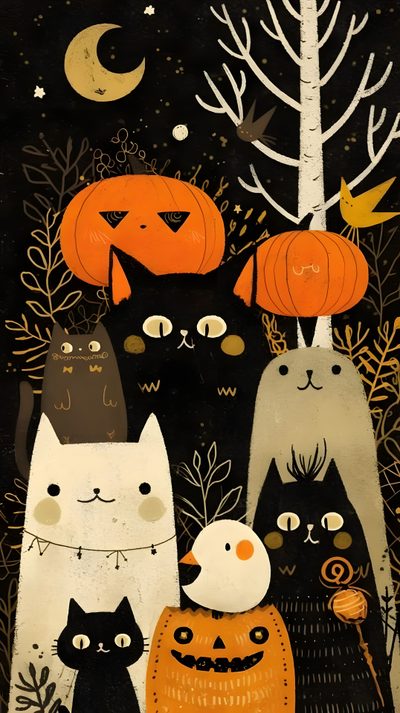 Halloween Illustration Cute, Image Halloween, Halloween Wallpaper Iphone Backgrounds, Future Wallpaper, Farmhouse Halloween, Witchy Wallpaper, Halloween Wallpaper Iphone, Halloween Wallpaper, Halloween House Whimsy Halloween Halloween Illustration Cute, Image Halloween, Halloween Iphone Backgrounds, Future, black