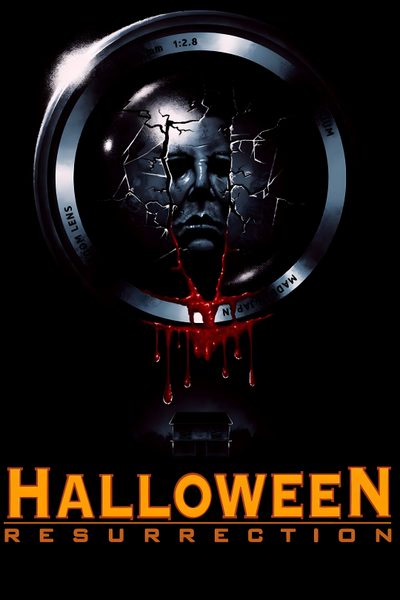 the movie poster for halloween resurrection Halloween Resurrection Halloween Resurrection Poster, Halloween Resurrection Movie Poster, Halloween 2007 Movie Poster, black